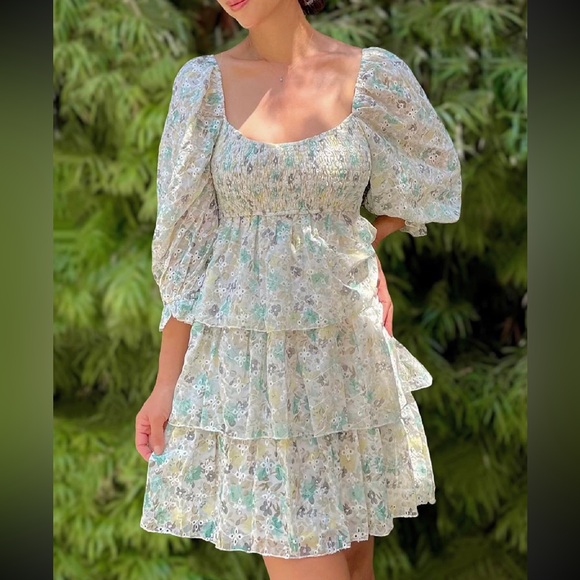 Storia Dresses & Skirts - Storia Floral babydoll dress